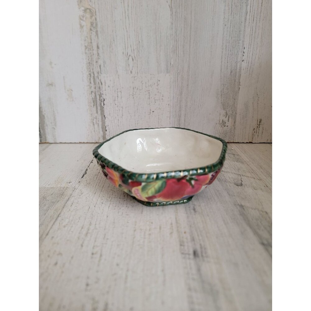 Fitz Floyd fruit‎ bowl mini ceramic vintage dish home decor